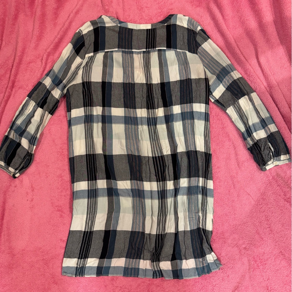LOFT Checkered Blouse